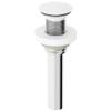 VIGO 2.75" Diameter Vessel Bathroom Sink Pop-Up Drain and Mounting Ring Without Overflow in Matte White Finish view 1