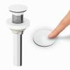 VIGO 2.75" Diameter Vessel Bathroom Sink Pop-Up Drain and Mounting Ring Without Overflow in Matte White Finish view 2