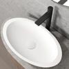 VIGO 2.75" Diameter Vessel Bathroom Sink Pop-Up Drain and Mounting Ring Without Overflow in Matte White Finish view 3