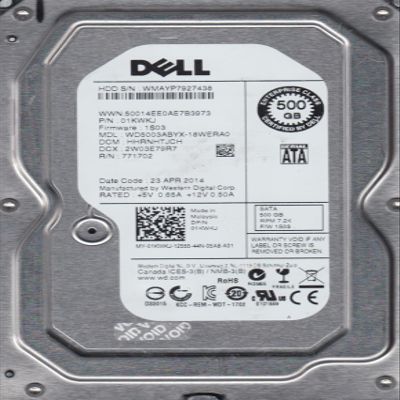 WD5003ABYX-18WERA0, DCM HHRNHTJCH, Dell 500GB SATA 3.5 Hard Drive