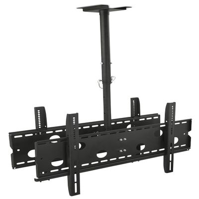 Mount-It Dual TV Ceiling Mount Rotating and Tilting Double TV Ceiling Mount for Samsung, Sony, LG, Sharp,Vizio, Haier, Toshiba, Sharp, Element, 32, 40, 42, 48, 50, 55, 60, 65, 70, 75 Inch TVs,Black