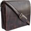 RUSTIC TOWN Leather Messenger Bag for Men Women - Full Grain Leather Laptop Satchel Office Shoulder Bag (16-Inch, Dark Brown) view 1