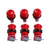 Reyann 6x Happ Type Standard Arcade Push Button - Red - With Microswitch view 1