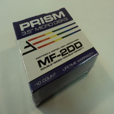 Prism MF-2DD 3.5 Inch Micro Disks 10 Count Double Sided Double Density 91051