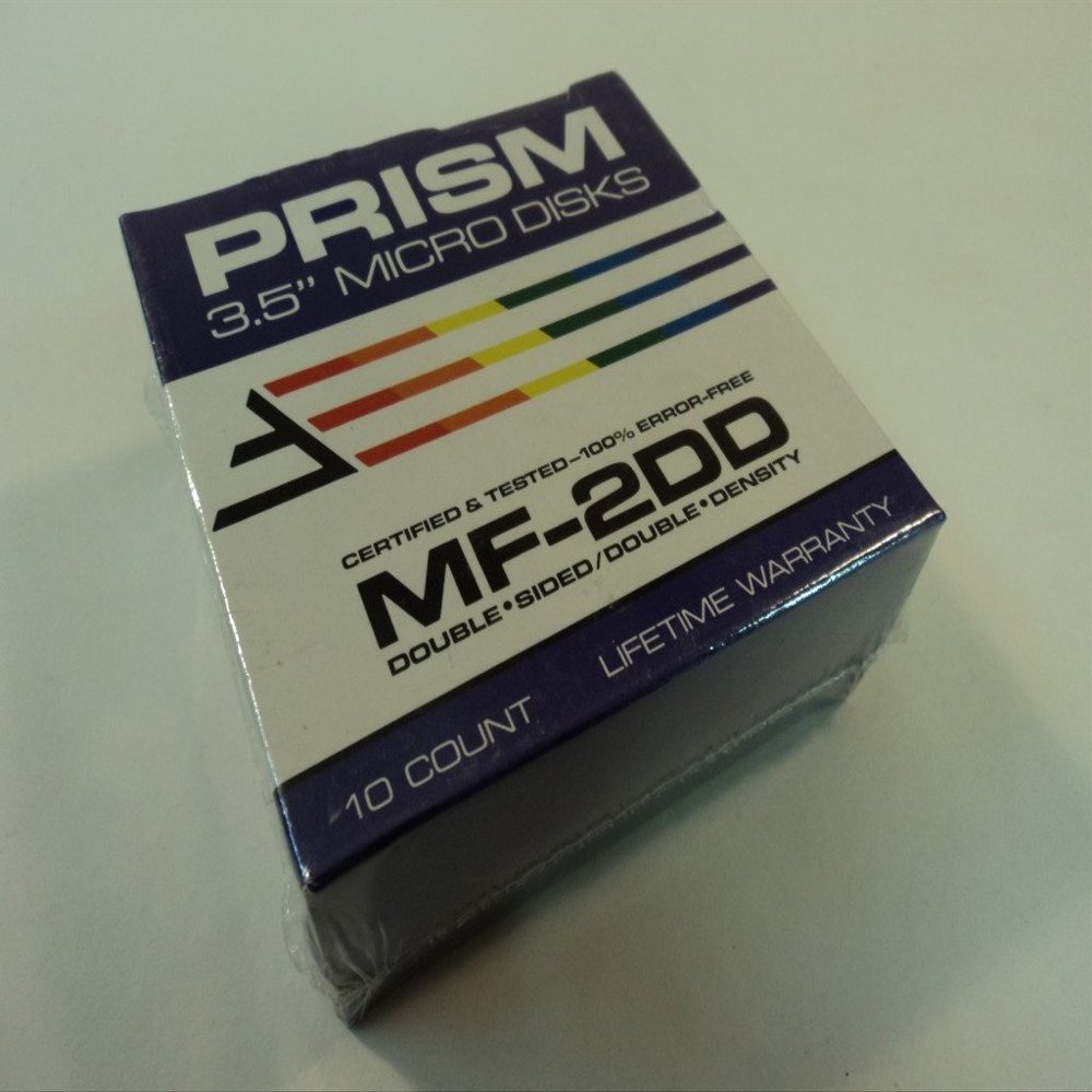 Prism MF-2DD 3.5 Inch Micro Disks 10 Count Double Sided Double Density 91051