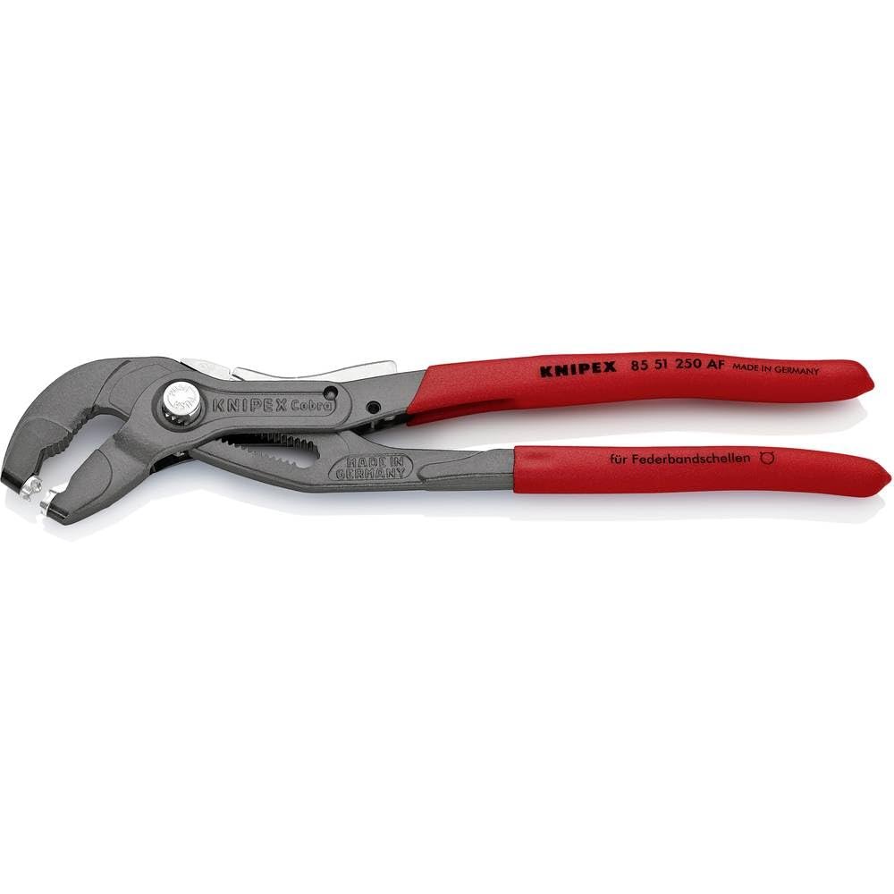 Knipex 85 51 250 AF Spring Hose Clamp Pliers 9,84" with retainer