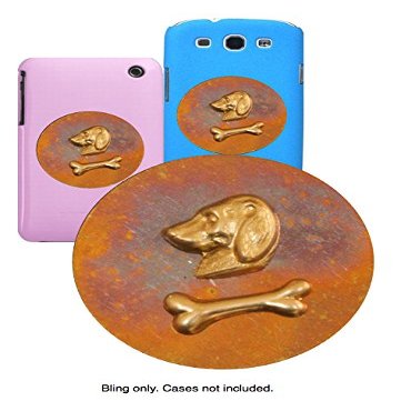 Alpha Dog & Bone. Made in The USA Gift Quality Bling Personalizes Smartphones, Cellphones, Cases Etc. Good Luck Charm, Lucky Charm, Amulet and Touchstone Best Gift 2015 Under $20