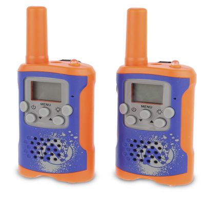 NERF 10 Mile Walkie Talkies Set 37756 | Delivers Transmission with 10 Mile Communication Range, Flexible Safety Antenna & Morse Code with On/Off Switch (Orange & Black)