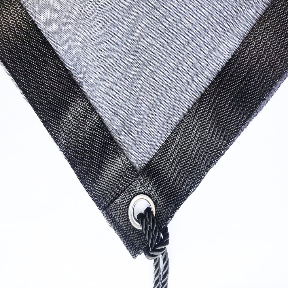 KINOSUN 2.4x2.4m 8'x8' 8x8 Double-layer Black Gauze Net Black Double Scrim Butterfly & Panel Reflector Fabrics for Light Weakening