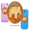 AFRICAN ELEPHANT. Made in the USA gift quality BLING personalizes smartphones, cellphones, cases etc. Good luck charm, lucky charm, amulet and touchstone Best Gift 2015 under $20 view 1