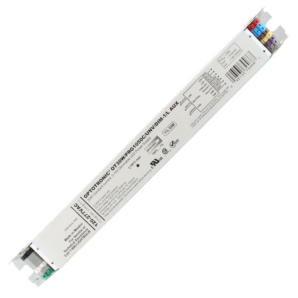 Sylvania 79466 - 30 watt 120/277 volt Dimmable LED Power Supply (OT30W/PRG1050C/UNV/DIM-1/L AUX)