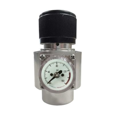 Interstate Pneumatics WRCO2-NC CO2 Cylinder Regulator - Solid Aluminum Body Without Belt Clip 125 PSI (for CO2 Cylinders)