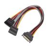 Cable Matters 3-Pack 15 Pin SATA Power Splitter Cable - 8 Inches, SATA Power Y-Splitter Cable view 1