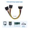 Cable Matters 3-Pack 15 Pin SATA Power Splitter Cable - 8 Inches, SATA Power Y-Splitter Cable view 3