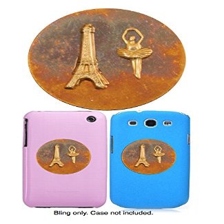 American in Paris Made in The USA Gift Quality Bling personalizes Smartphones, cellphones, Cases etc. Good Luck Charm, Lucky Charm, Amulet and Touchstone Best Gift 2015 Under $15