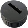 LASCO 33-3298 Countersunk Slotted ABS Black Plastic Cleanout Plug, 4-Inch view 1