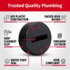LASCO 33-3298 Countersunk Slotted ABS Black Plastic Cleanout Plug, 4-Inch view 2