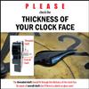 Takane National Artcraft Clock Movement Kit with Large Black Hands and Mechanism with 7/16 Inch Shaft - Fits Face Thickness up to 5/16 Inch view 2