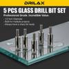 Drilax 5-Pc 1/2 Inch Diamond Drill Bit Set for Tile & Glass view 4