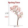 Plants Wall Decoration For Baby Nursery Spring Tree Vinyl Wall Art Without The Picture Frames B(Large,Trunk-Dark Brown;Leaves-Teal) view 3