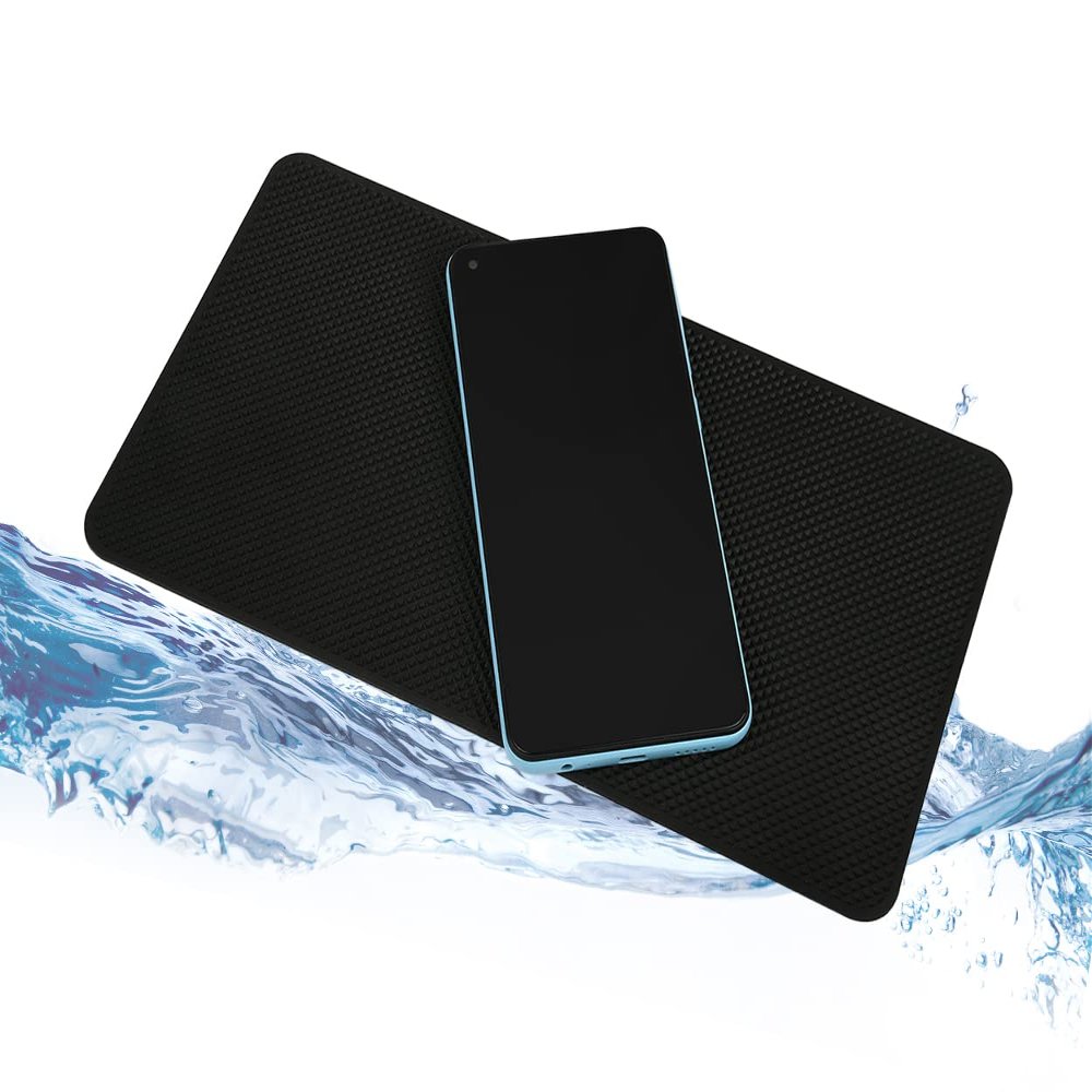 Extra Large 26 x 15cm Magic Anti-Slip Non-Slip Mat Car Dashboard Sticky Pad Adhesive Mat for Cell Phone, CD, Electronic Devices, iPhone, iPod, MP3, MP4, GPS - Black