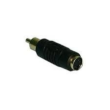 Philmore 45-479 S-Video/SVHS Adapter, 4 Pin Mini-Din Female to RCA Male