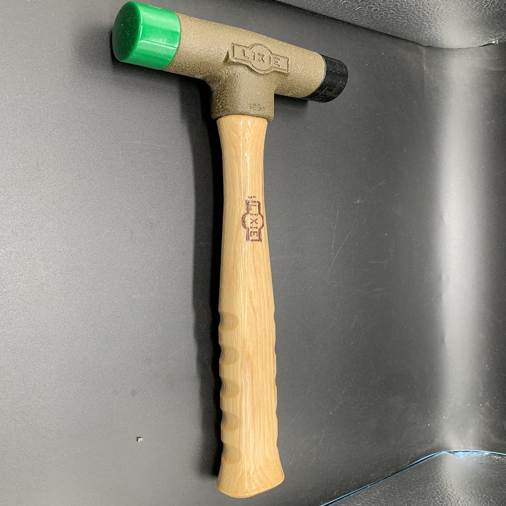Lixie 125H-MH - 22 Oz. Dead Blow Hammer - 1-1/4" Dia. Replaceable Medium & Hard Urethane Faces