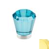 Emtek 86539 Brookmont Series 1-5/8 Inch Diameter Cyan Crystal Designer Cabinet K, Polished Brass view 1