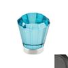 Emtek 86539 Brookmont Series 1-5/8 Inch Diameter Cyan Crystal Designer Cabinet K, Flat Black view 1