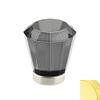 Emtek 86542 Brookmont Series 1-5/8 Inch Diameter Smoke Crystal Designer Cabinet, Polished Brass view 1
