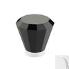 Emtek 86548 Brookmont Series 1-5/8 Inch Diameter Black Crystal Designer Cabinet, Polished Chrome view 1