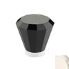 Emtek 86548 Brookmont Series 1-5/8 Inch Diameter Black Crystal Designer Cabinet, Polished Nickel view 1