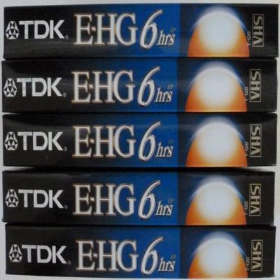 TDK Ultra Performance E-HG 6 hours t-120 (5 pack)