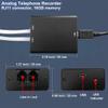 32GB Analog Telephone Voice Recorder | Small Size, Reliable Recording, Plug & Play | Home & Office Use, 200 Hours Storage | Red Light Indicator, Automatic File Naming | Compatible with Analog Systems view 2