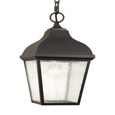 Feiss OL4011ORB Terrace Outdoor Lighting Pendant Lantern, 1-Light, 150watts, Bronze (8"W by 17"H)