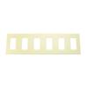Lightolier Controls NFB6SI Multi 6 Gang Faceplate Wall Plate, Ivory view 1