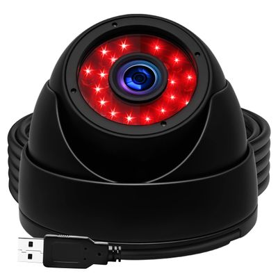 ELP 1megapixel Day Night Vision Indoor&Outdoor CCTV USB Dome Housing Camera Vandal-Proof for House and Pc Industrial Security.CCTV Camera for Baby Monitor, Pets Monitor,Home Security