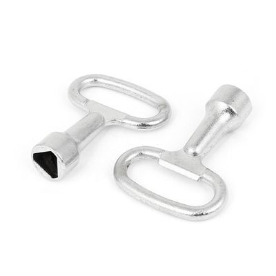 uxcell 2Pcs Metal Triangle Socket Spanner Key for 14x8x2mm Triangular Panel Lock