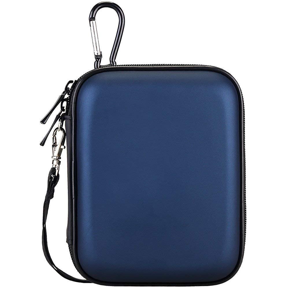 Lacdo Hard Drive Carrying Case for Seagate Portable/Seagate One Touch/Game Drive for PS5 / Ultra Touch Portable External Hard Drive HDD 1TB 2TB 4TB 5TB USB 3.0 Shockproof Travel Bag, Blue