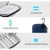 Lacdo Hard Drive Carrying Case for Seagate Portable/Seagate One Touch/Game Drive for PS5 / Ultra Touch Portable External Hard Drive HDD 1TB 2TB 4TB 5TB USB 3.0 Shockproof Travel Bag, Blue view 3