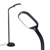 Brightech Litespan - Bright LED Floor Reading Lamp for Over Chair Crafts and Reading, Esthetician Light for Lash Extensions, Gooseneck Adjustable Standing Lamp for Living Room, Bedroom, Office - Black view 1