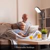 Brightech Litespan - Bright LED Floor Reading Lamp for Over Chair Crafts and Reading, Esthetician Light for Lash Extensions, Gooseneck Adjustable Standing Lamp for Living Room, Bedroom, Office - Black view 2