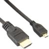 ATOMOS Micro HDMI to Full HDMI Cable, Curled, 19.7 inches (50 cm) (25.6 inches (65 cm) Extension Compatible, ATOMCAB014 view 1