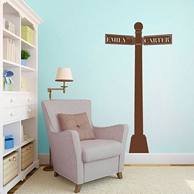 Street Post Sign Vinyl Art-Travel Road Trip Route Decal
