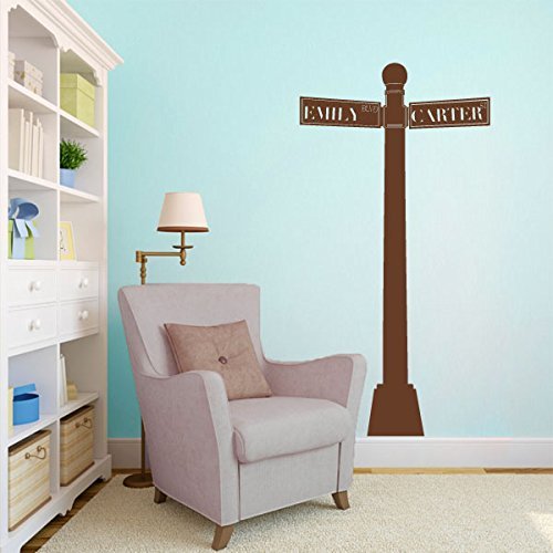 Street Post Sign Vinyl Art-Travel Road Trip Route Decal