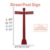 Street Post Sign Vinyl Art-Travel Road Trip Route Decal view 3