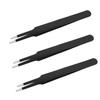UToolmart 3PCS Precision Tweezers Set, Upgraded Anti-Static Stainless Steel Tweezers, Length: 122mm view 1