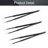 UToolmart 3PCS Precision Tweezers Set, Upgraded Anti-Static Stainless Steel Tweezers, Length: 122mm view 4