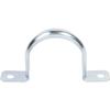 Morris Products Heavy Duty Rigid Pipe Strap 2 Holes 2-1/2 Inch - Secures Rigid, IMC Conduit - Zinc-Plated Steel - Reinforced Rib, Hole Snap-On Installation 1 Piece view 2