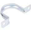 Morris Products Heavy Duty Rigid Pipe Strap 2 Holes 2-1/2 Inch - Secures Rigid, IMC Conduit - Zinc-Plated Steel - Reinforced Rib, Hole Snap-On Installation 1 Piece view 3